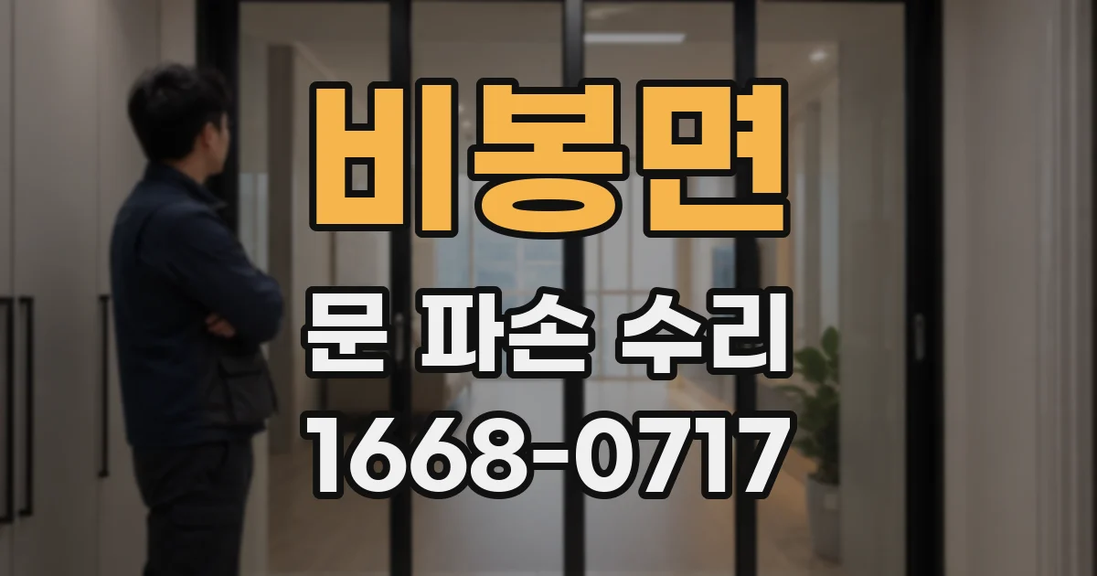 비봉면 문 파손 수리