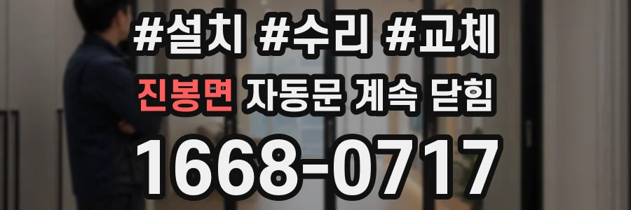 진봉면 자동문 계속 닫힘