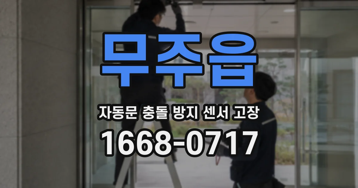 무주읍 자동문 충돌 방지 센서 고장