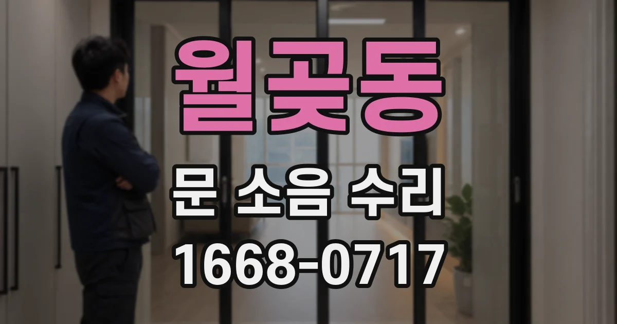 월곶동 문 소음 수리