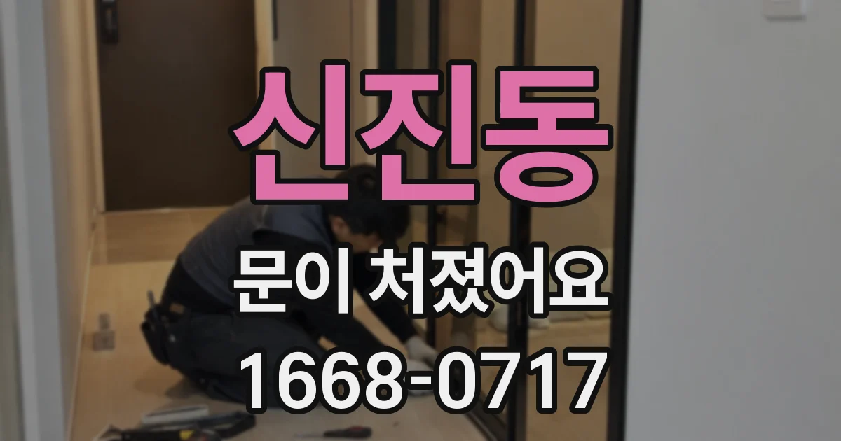 신진동 문이 처졌어요