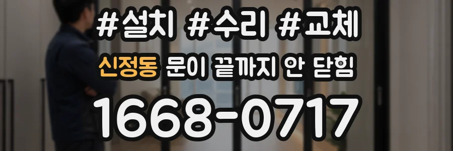 신정동 문이 끝까지 안 닫힘