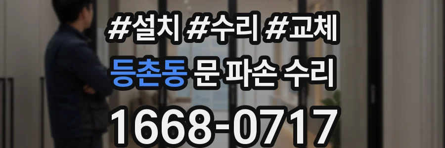 등촌동 문 파손 수리