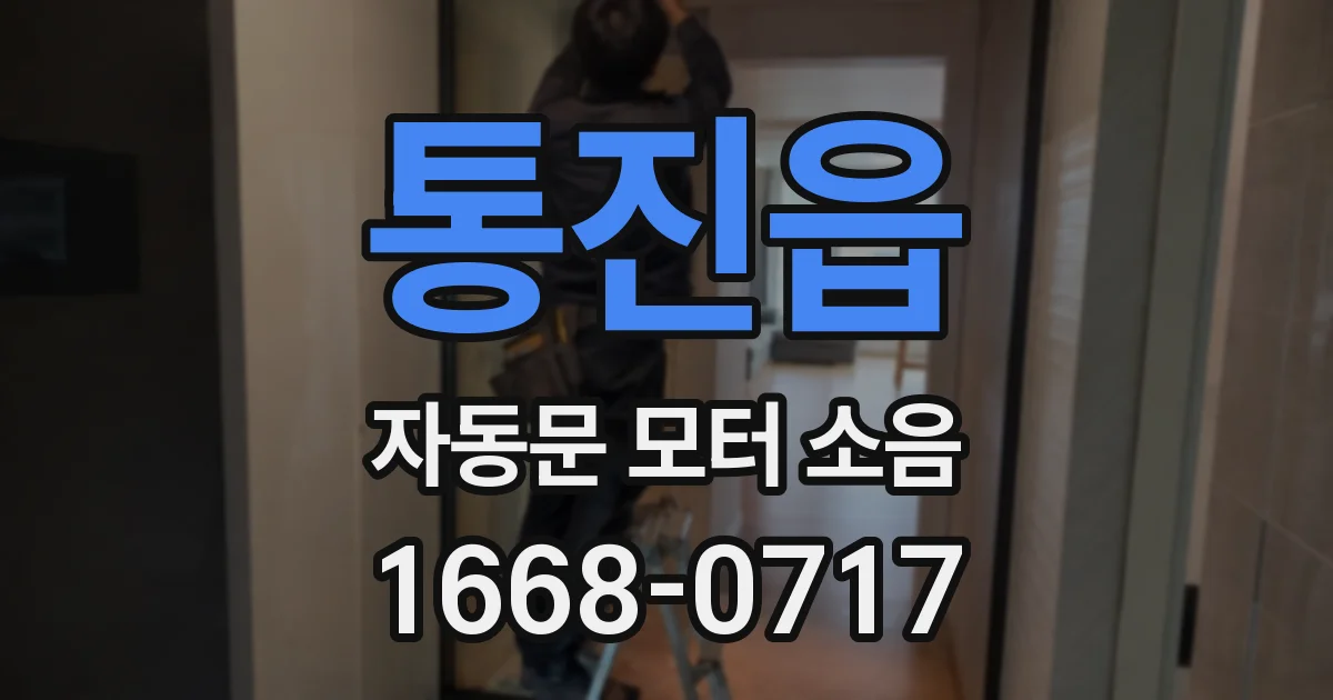 통진읍 자동문 모터 소음
