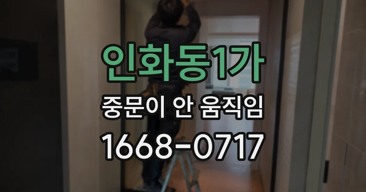 인화동1가 중문이 안 움직임