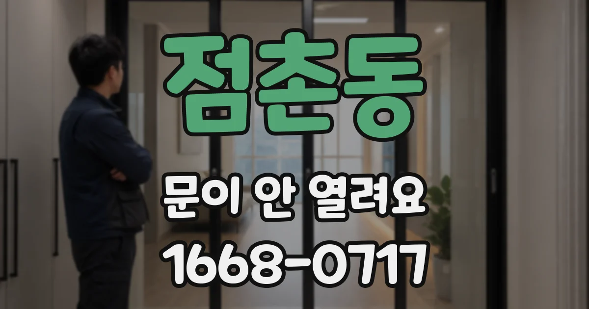 점촌동 문이 안 열려요