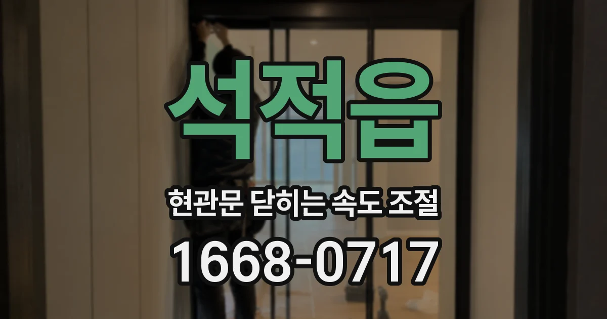 석적읍 현관문 닫히는 속도 조절