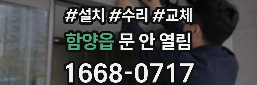 함양읍 문 안 열림