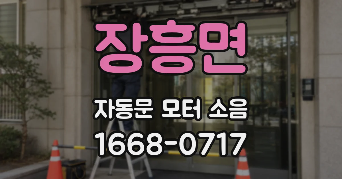 장흥면 자동문 모터 소음