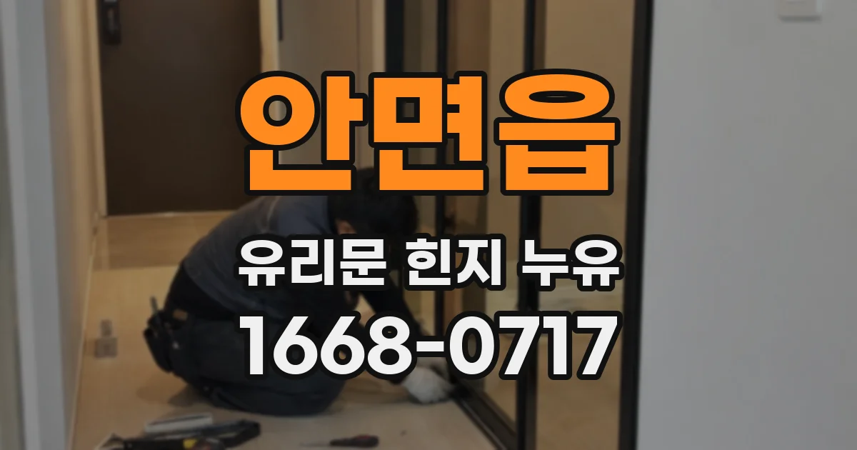 안면읍 유리문 힌지 누유