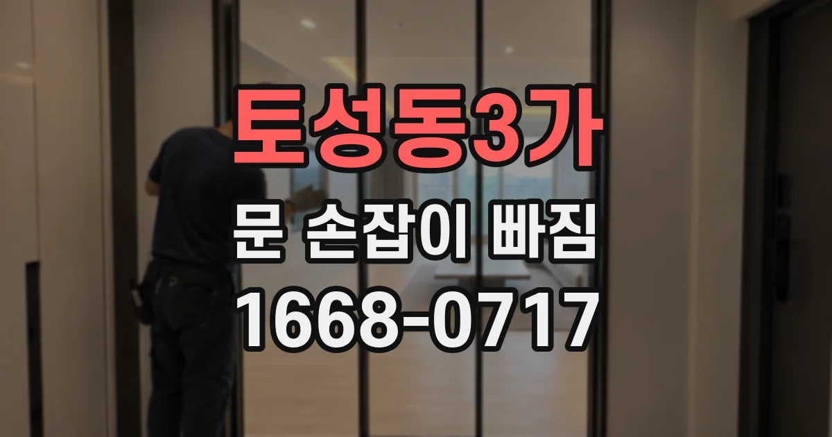 토성동3가 문 손잡이 빠짐