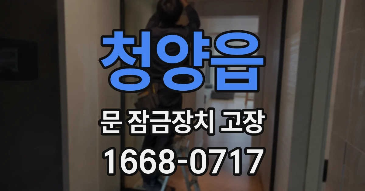 청양읍 문 잠금장치 고장