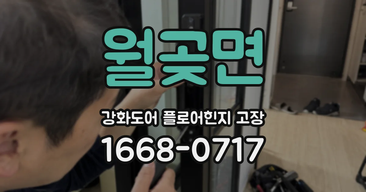 월곶면 강화도어 플로어힌지 고장