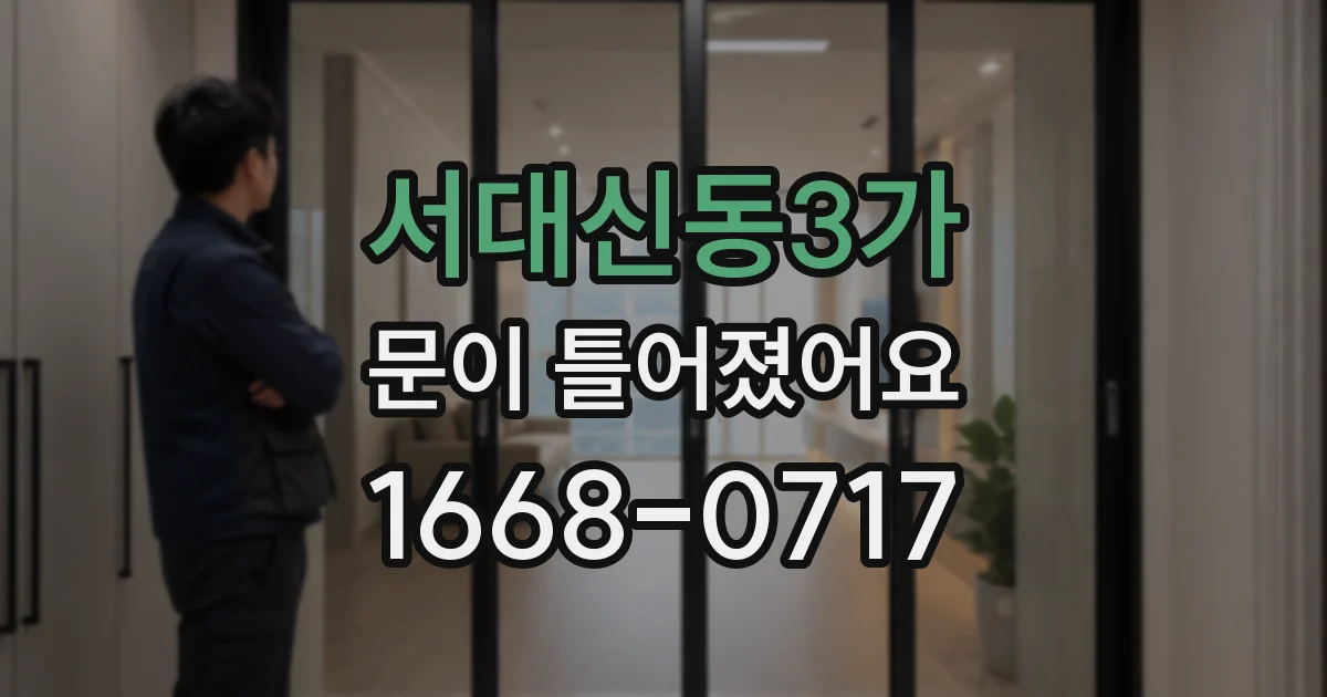 서대신동3가 문이 틀어졌어요