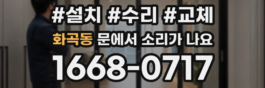 화곡동 문에서 소리가 나요