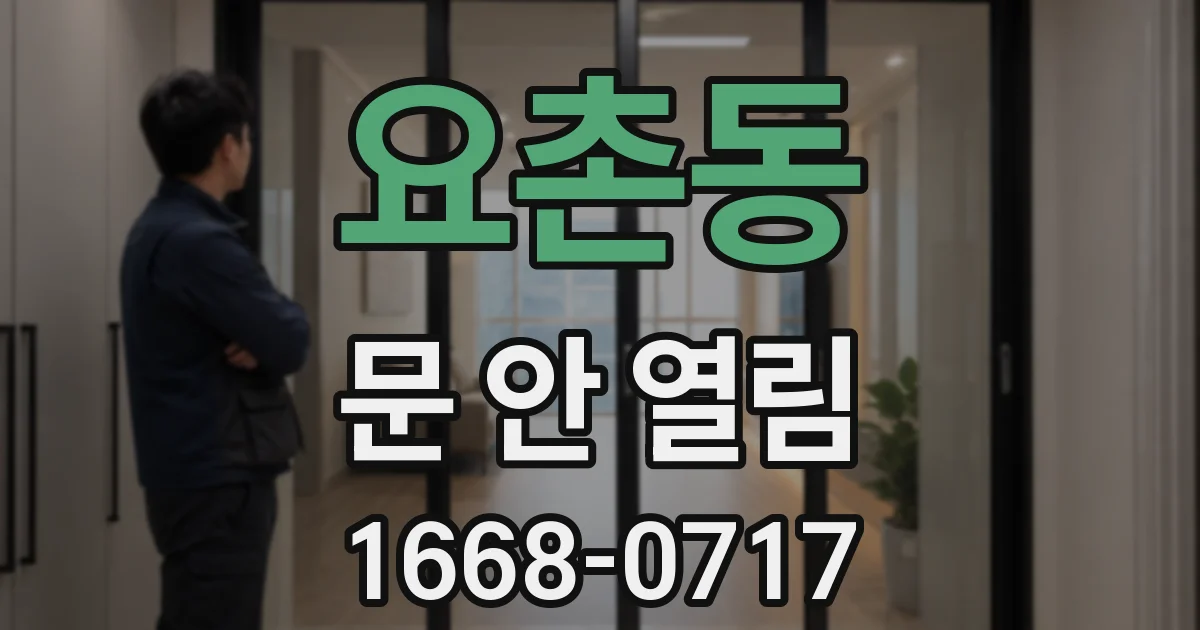 요촌동 문 안 열림