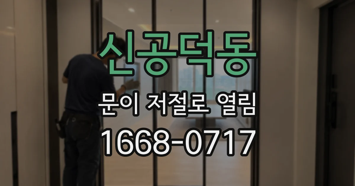 신공덕동 문이 저절로 열림