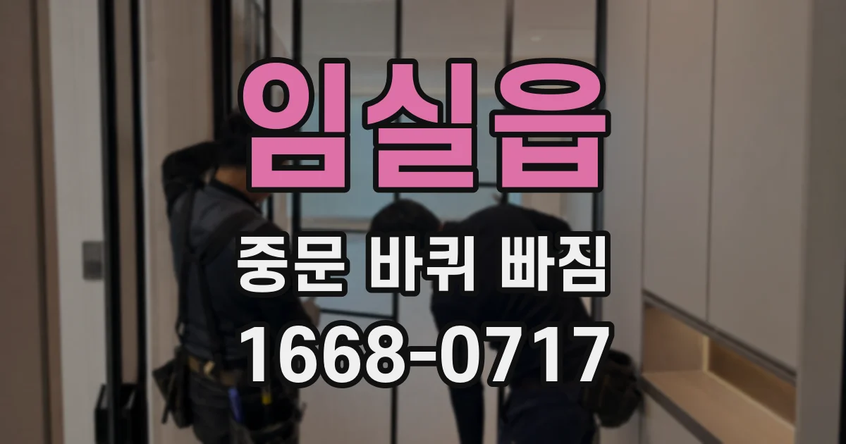 임실읍 중문 바퀴 빠짐