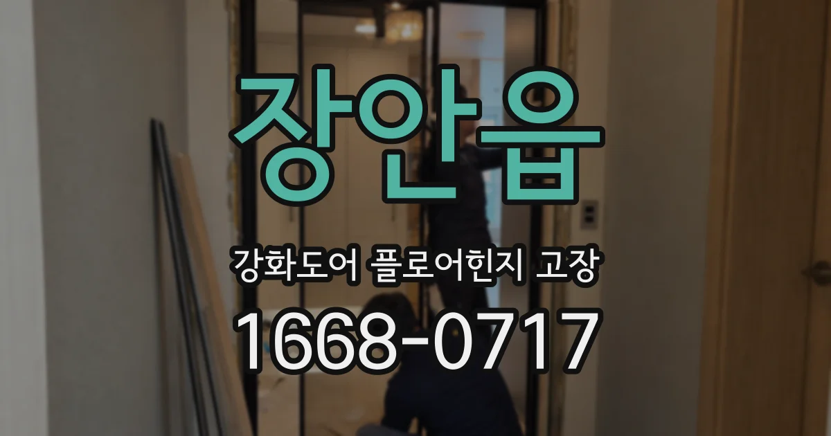 장안읍 강화도어 플로어힌지 고장