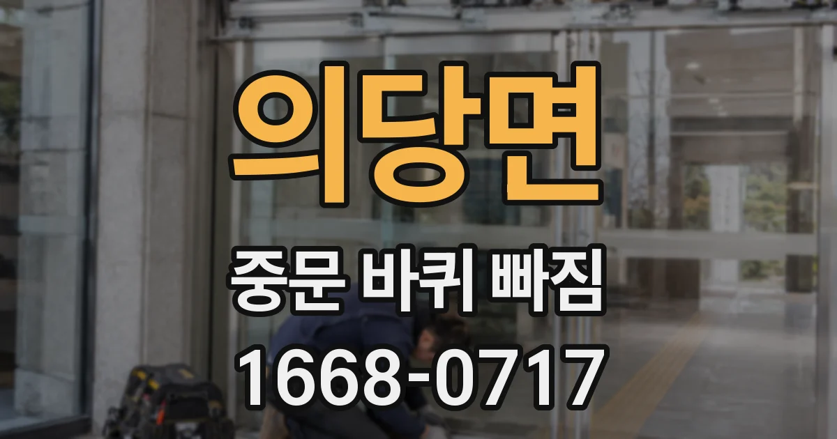 의당면 중문 바퀴 빠짐