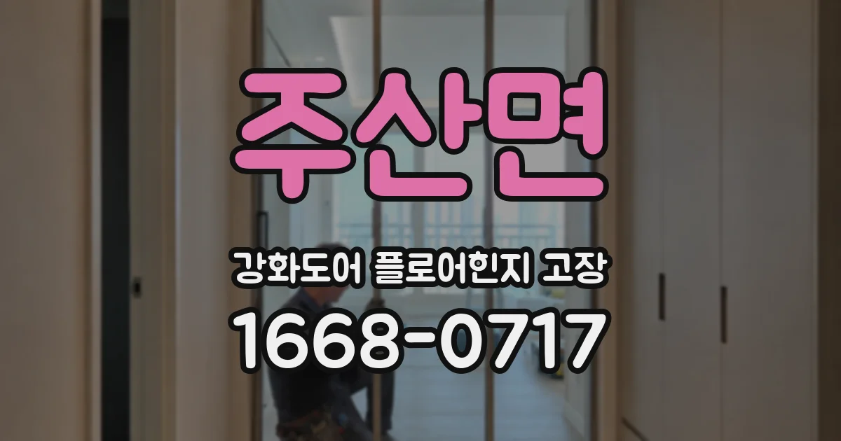 주산면 강화도어 플로어힌지 고장