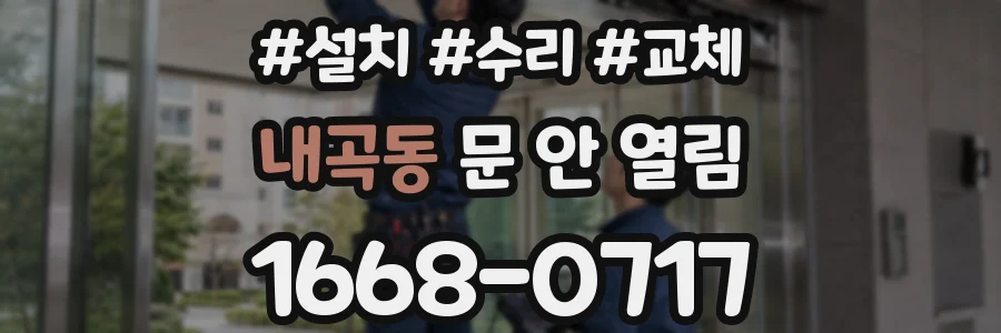 내곡동 문 안 열림