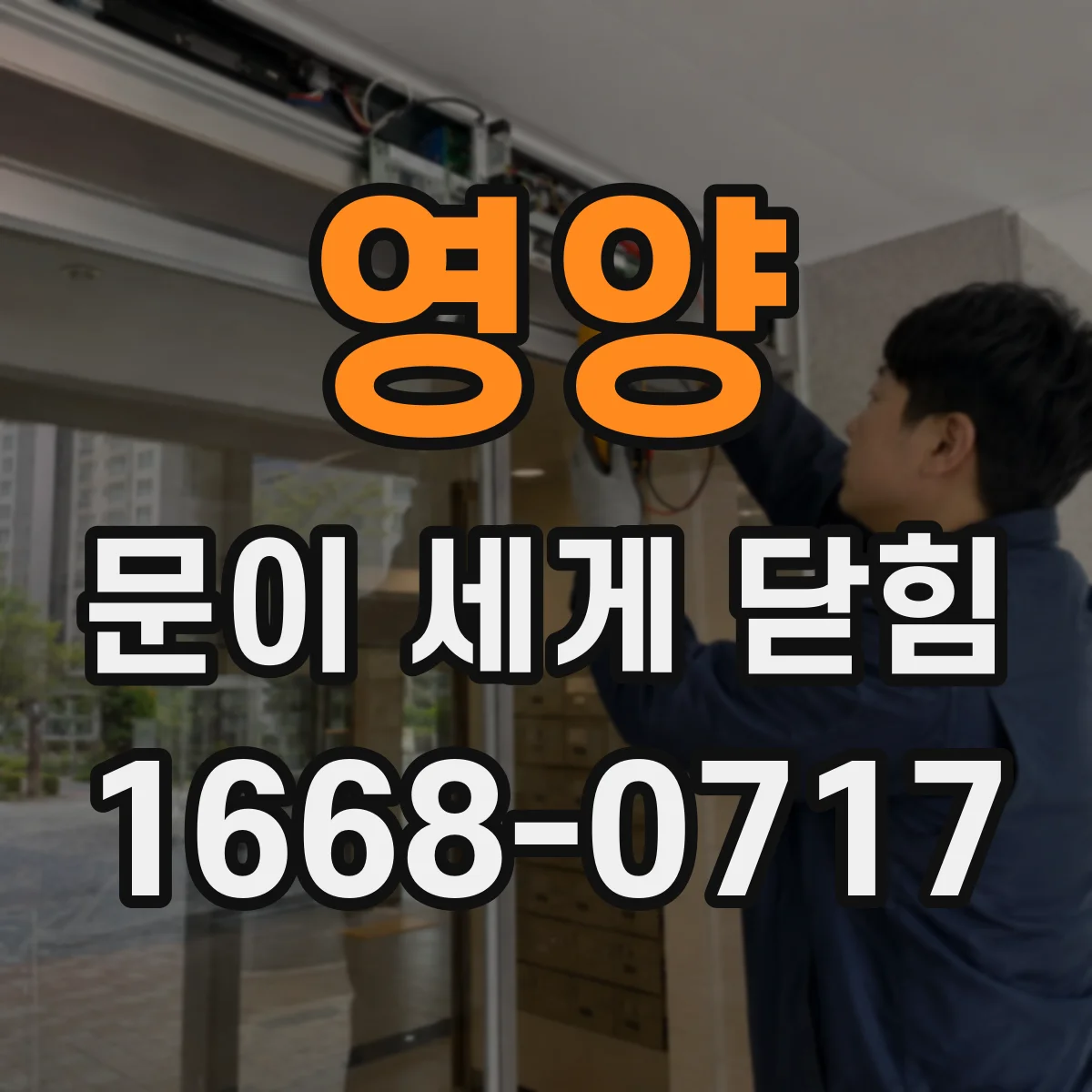 영양 문이 세게 닫힘