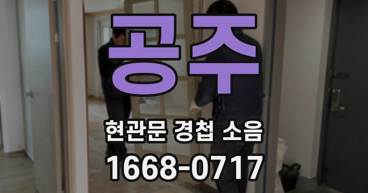 공주 현관문 경첩 소음