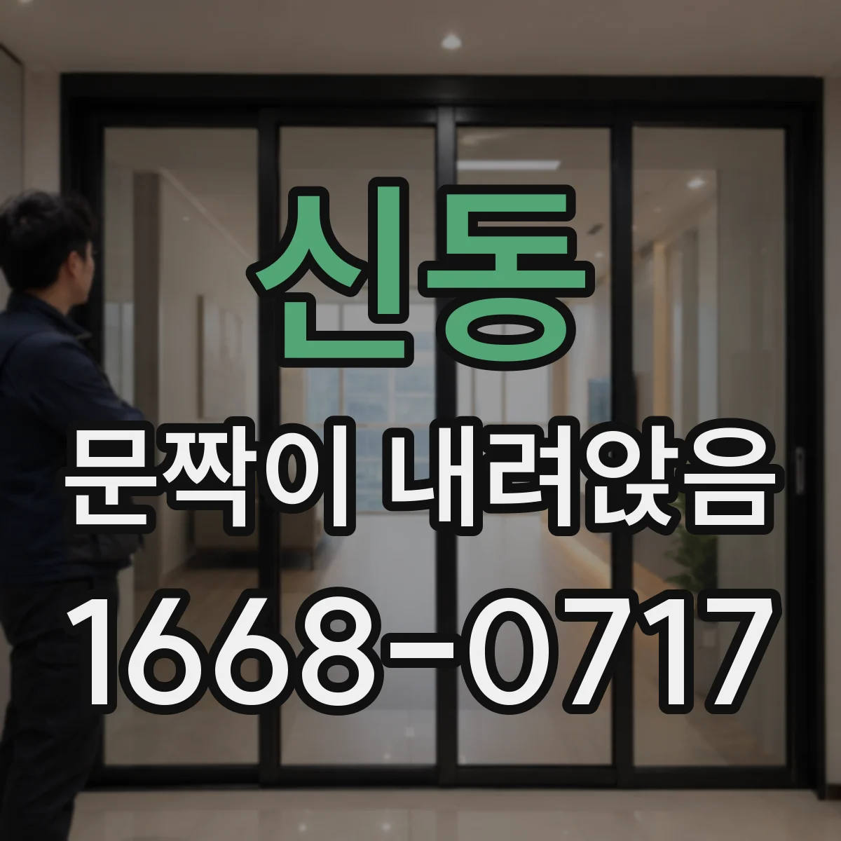 신동 문짝이 내려앉음