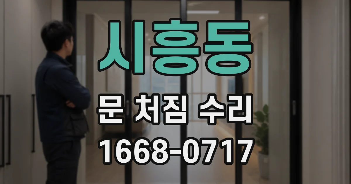 시흥동 문 처짐 수리