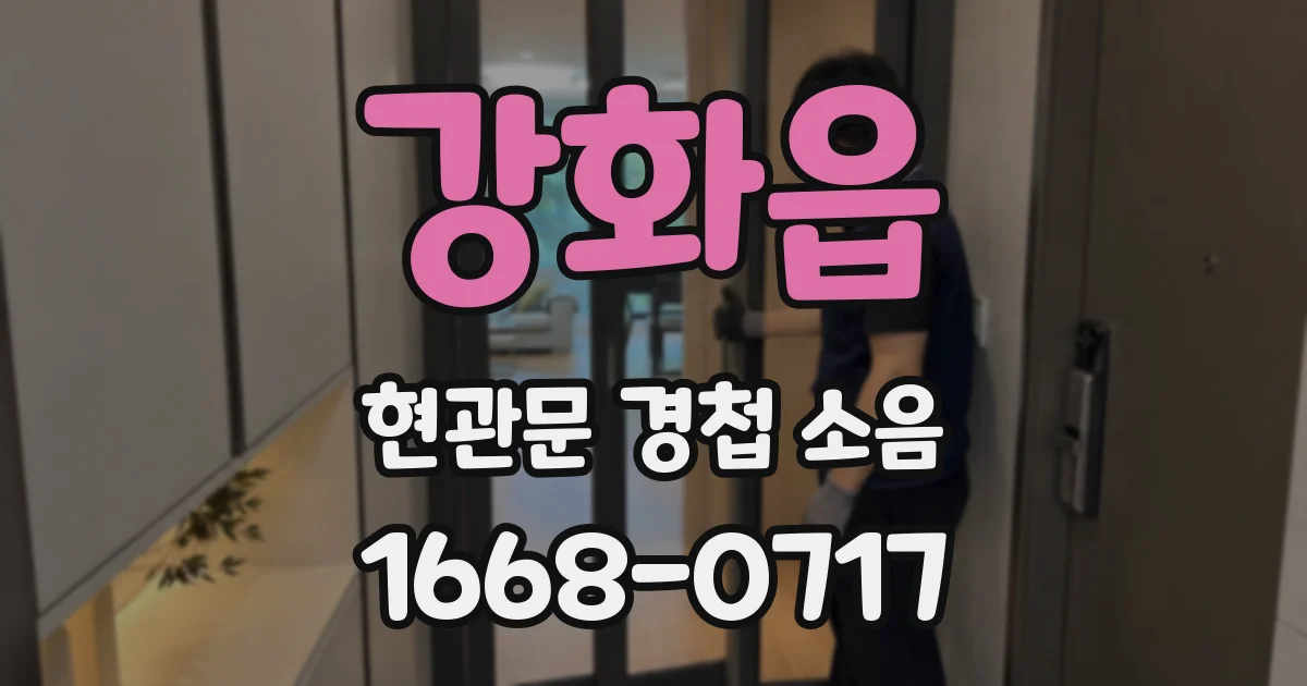 강화읍 현관문 경첩 소음