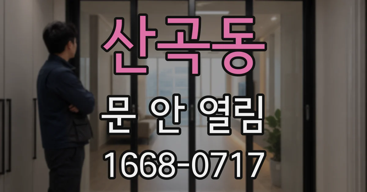 산곡동 문 안 열림