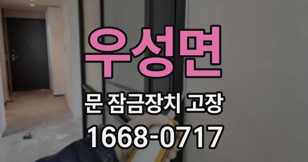우성면 문 잠금장치 고장