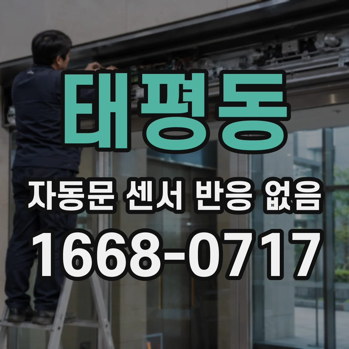 태평동 자동문 센서 반응 없음