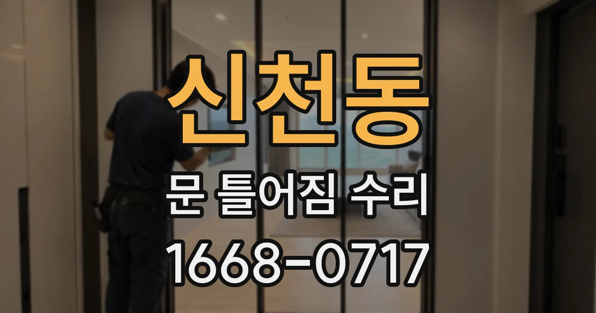 신천동 문 틀어짐 수리
