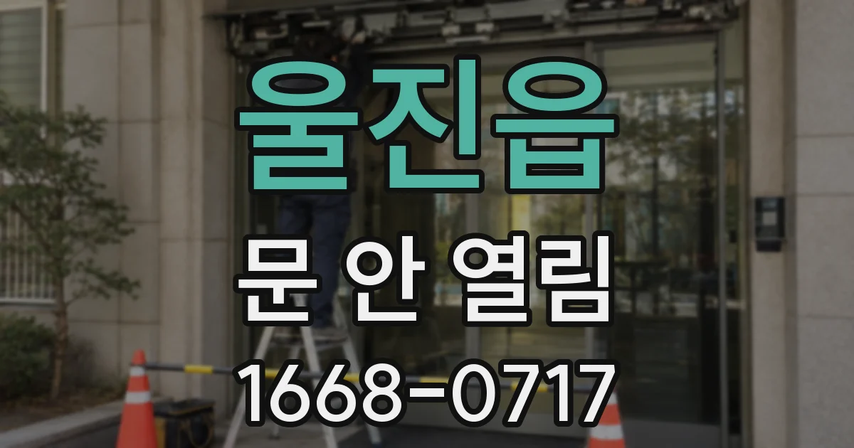 울진읍 문 안 열림