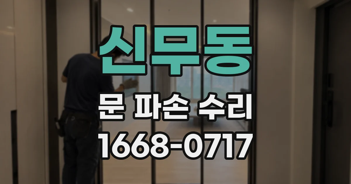 신무동 문 파손 수리