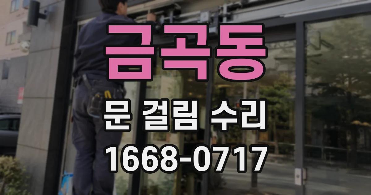 금곡동 문 걸림 수리