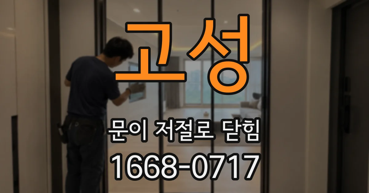고성 문이 저절로 닫힘