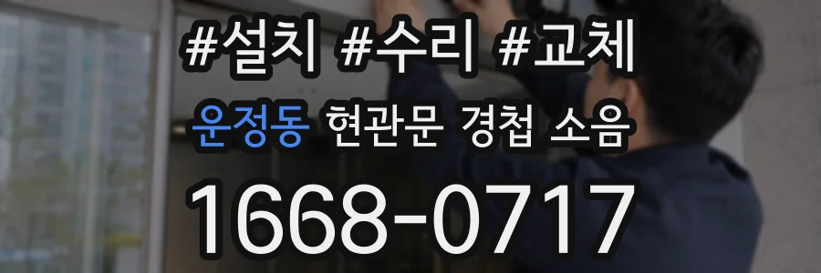 운정동 현관문 경첩 소음