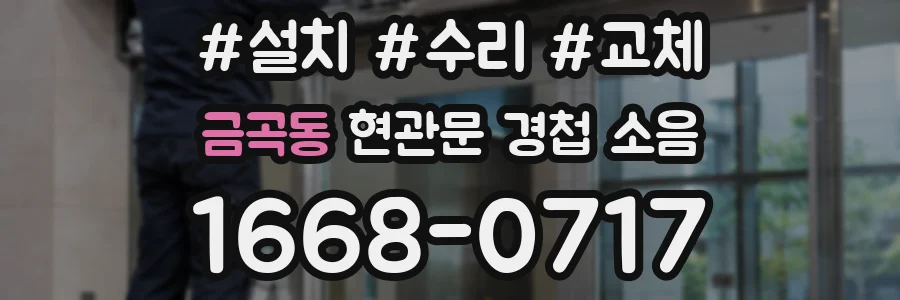 금곡동 현관문 경첩 소음
