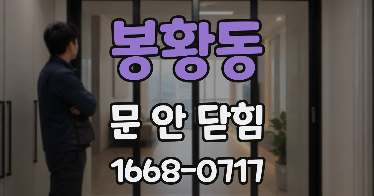 봉황동 문 안 닫힘