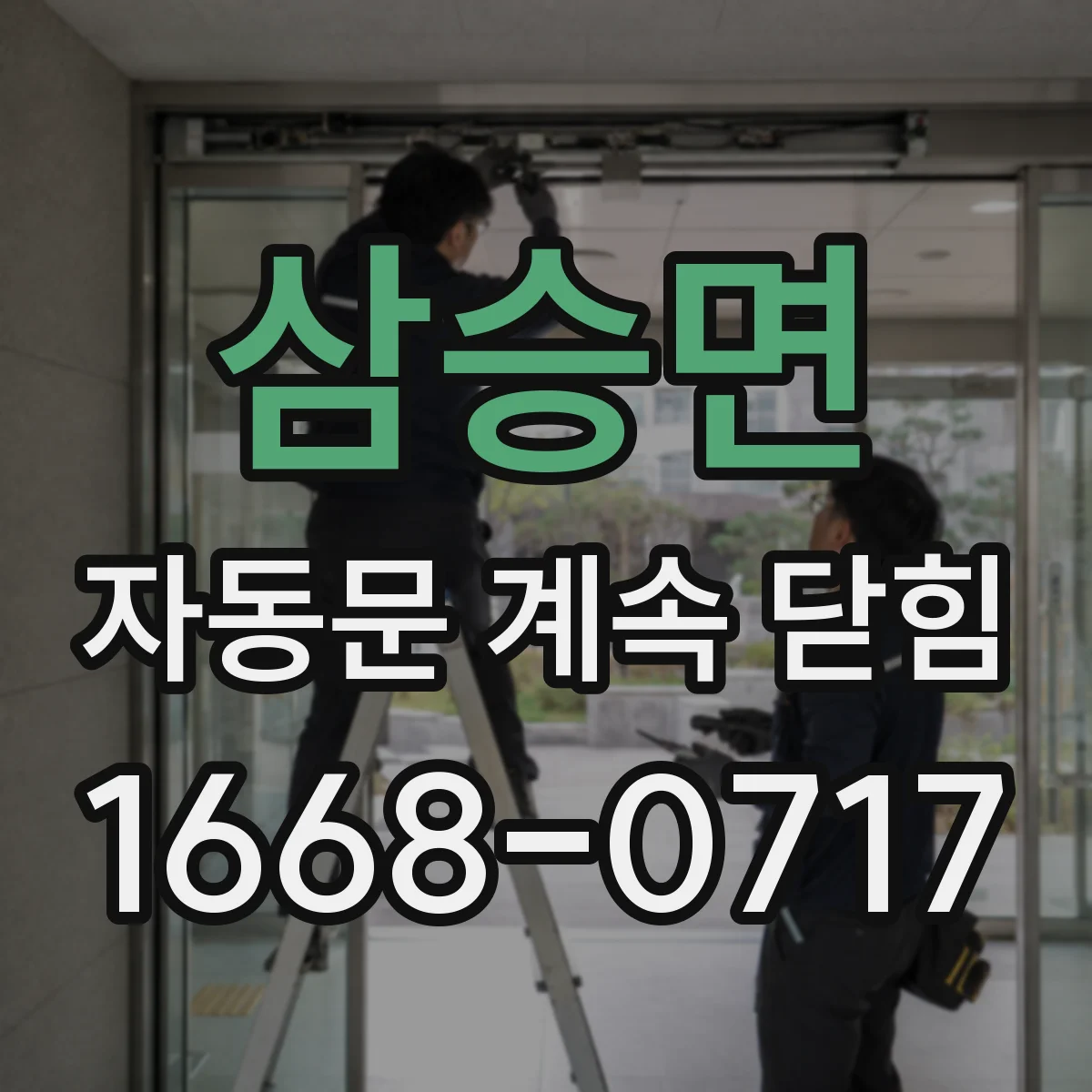 삼승면 자동문 계속 닫힘