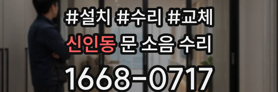 신인동 문 소음 수리