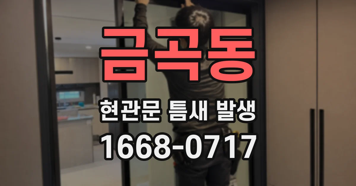 금곡동 현관문 틈새 발생