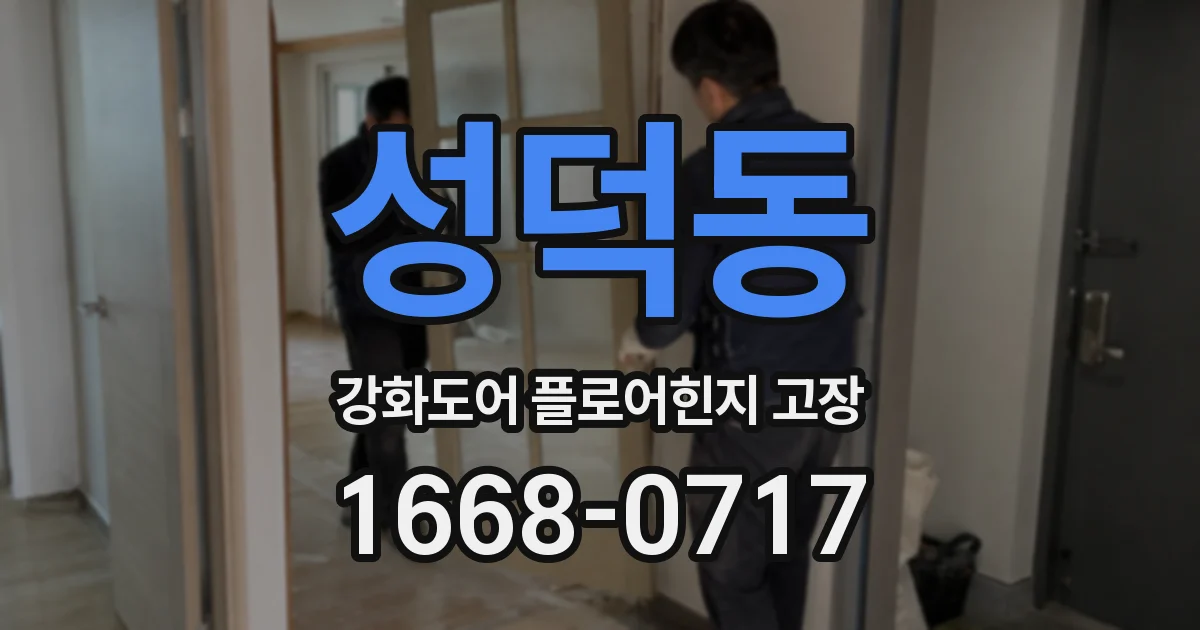 성덕동 강화도어 플로어힌지 고장