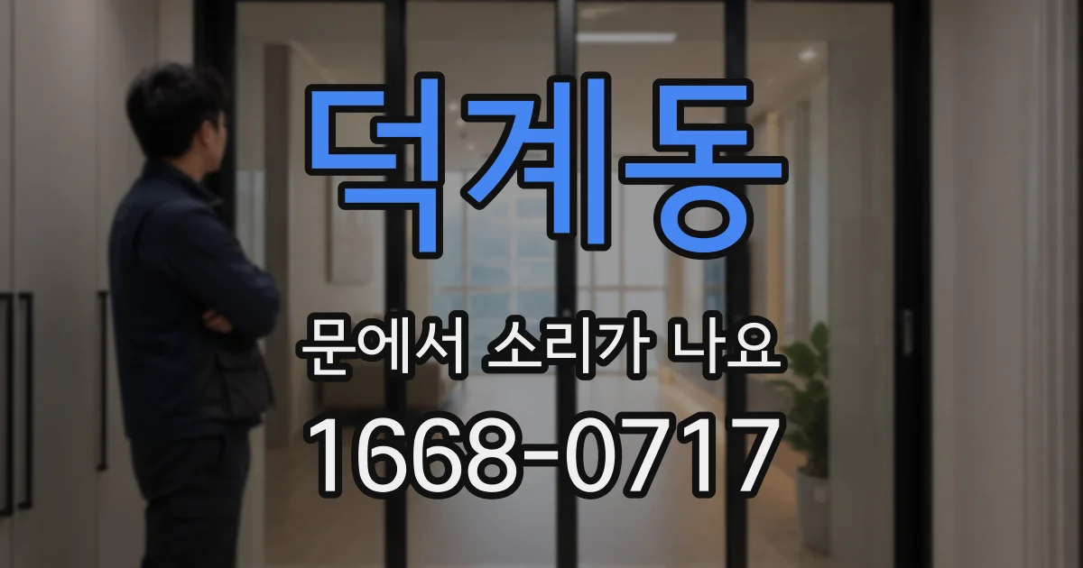 덕계동 문에서 소리가 나요