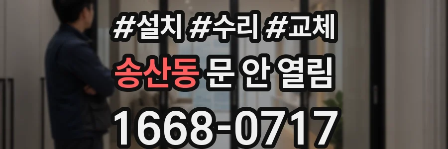 송산동 문 안 열림