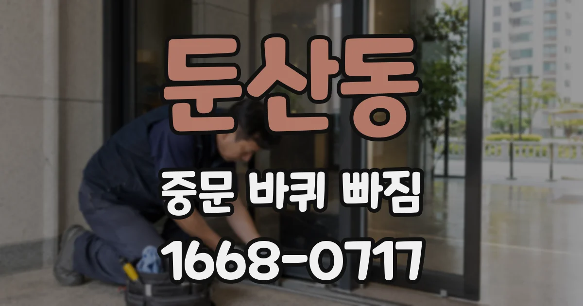 둔산동 중문 바퀴 빠짐