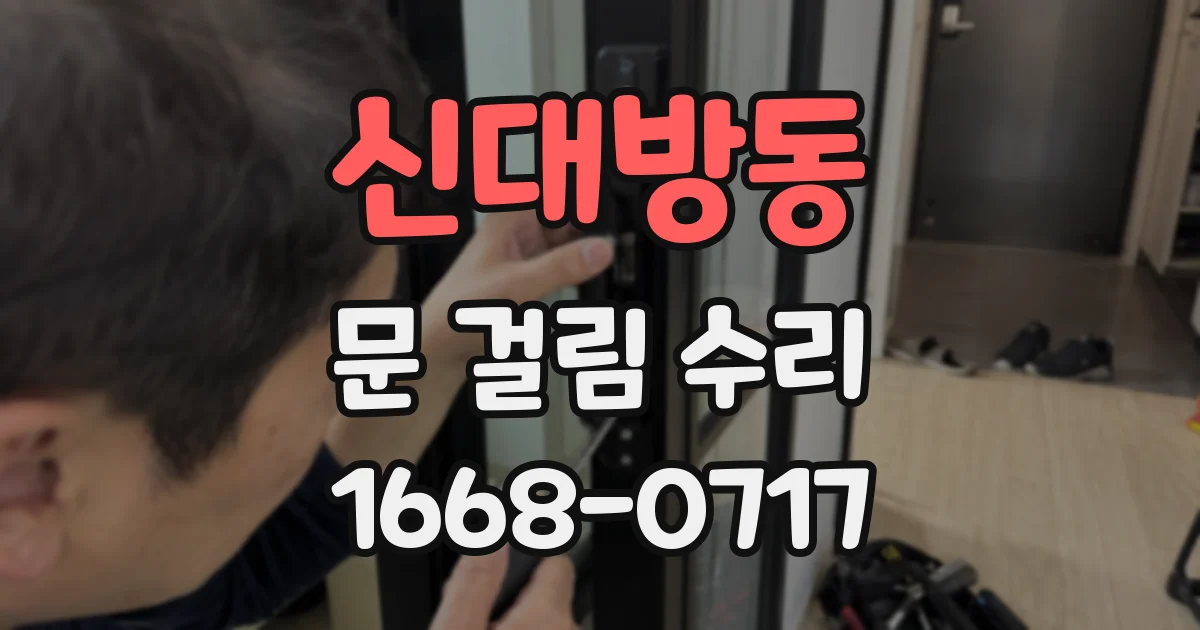 신대방동 문 걸림 수리
